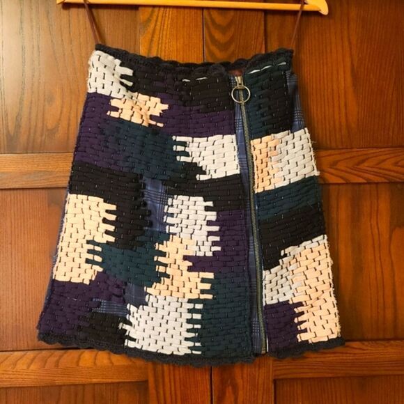Not So Serious by Pollavi Mohan Patchwork Skirt MSRP $328 - Picture 2 of 12